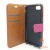    Apple iPhone 6 / 6S - Cloth Leather Book Style Wallet Case with Strap